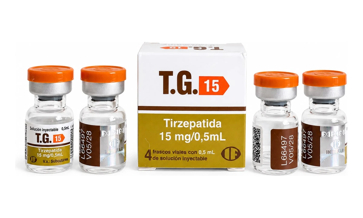 T.G. 15 com caixa original e quatro frascos-ampola
